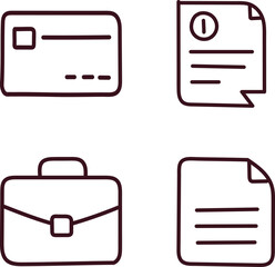 Obraz premium business icon set