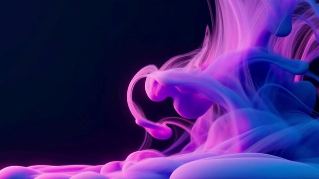 Vibrant liquid color waves flowing organically across a deep dark background