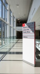 Modern Interior Pathway Directional Signage In Corporate Architecture And Design