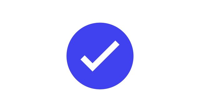 Glossy green 3D check mark icon with yes and no buttons for web design
