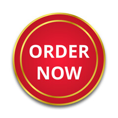 Round order now label badge
