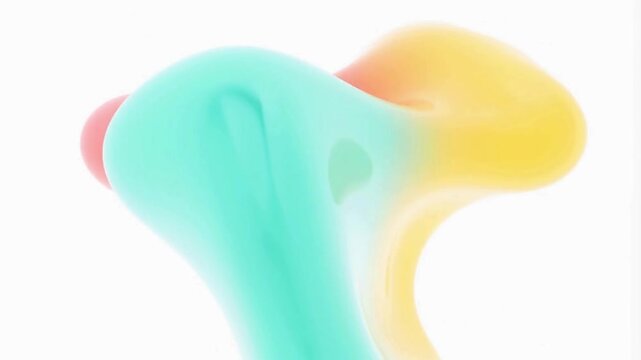Soft gradient blobs morphing organically in a bright modern color palette