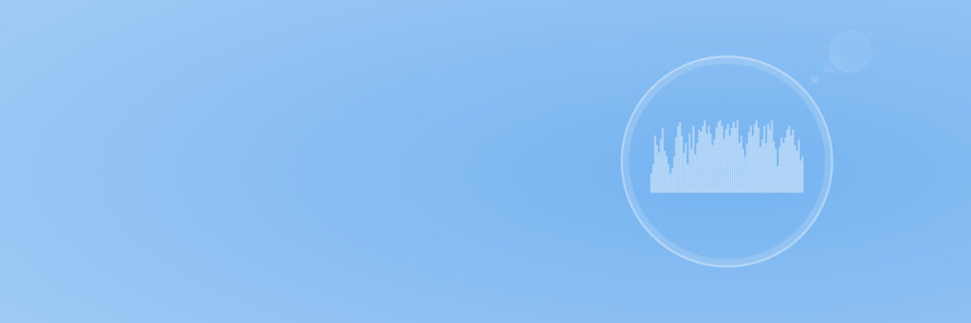 Audio Wellenform Header Vektor svg unter 200 kB Musik Copy Space