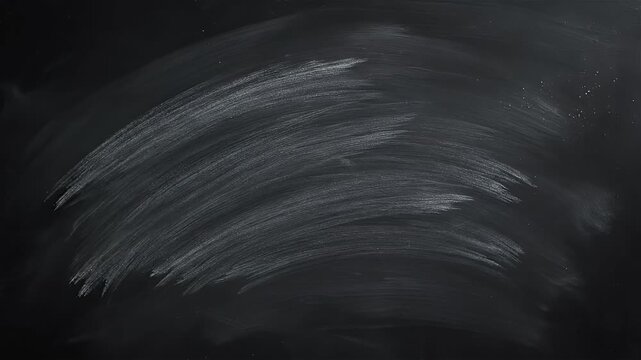 A full screen blackboard shows soft white chalk smudges faint erased lines and a powdery texture under subtle lighting