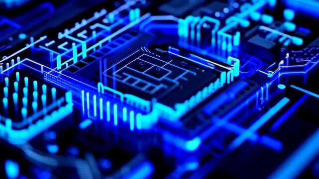 electronic circuit board digital symbol 