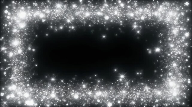 A frame gleaming in silver