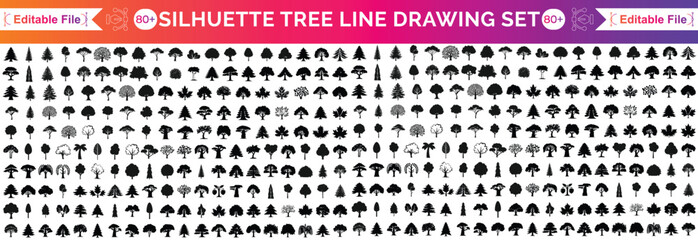 A series of trees with a black and white background with a quote from the book by john Lewis © Ragena