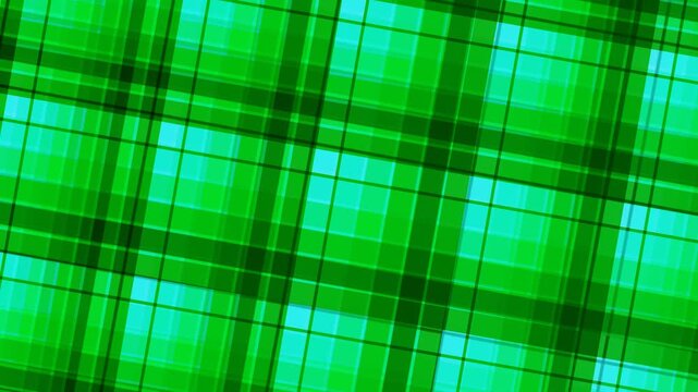A vibrant green plaid pattern with intersecting lines and varying shades, creating a dynamic texture and visual interest from a close-up viewpoint.