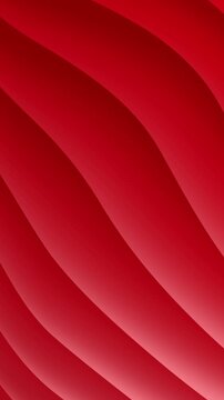 Abstract red wave motion background seamless looping 4k footage