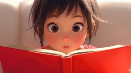 本を読む少女