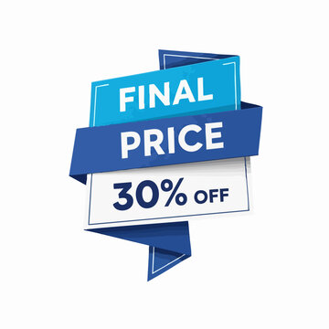 Final Price 30 Percent Off Discount Offer.