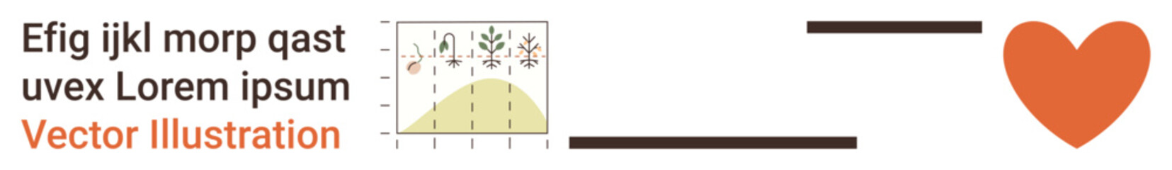 Data analysis, emotional connection, decision-making, business intelligence, infographic design, relationships. A chart pointing to a heart. Data analysis and emotional connection concept