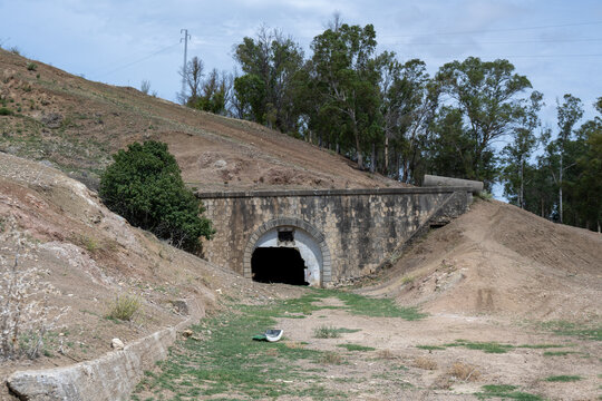 Entrance of T&uacute;nel Fuente de la Zarza in Spain