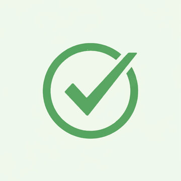 Green Checkmark Icon in Circle.