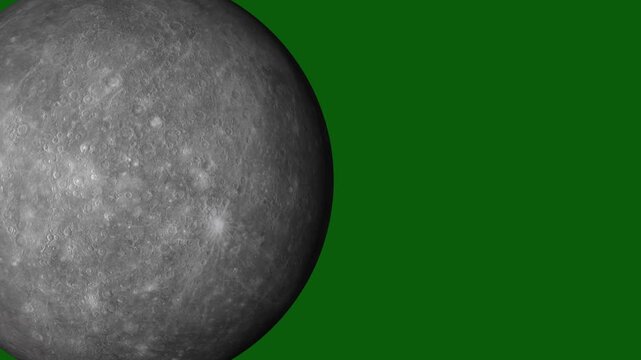 Lunar Surface Close-up with Green Screen Background Space Exploration Moon Phases astronomy