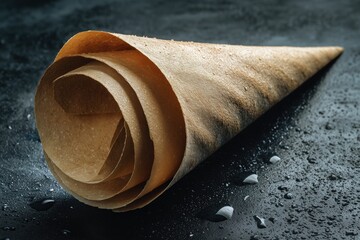 Paper Ice Cream Cone Sculpture
