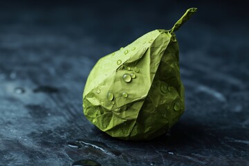Paper Pear Sculpture