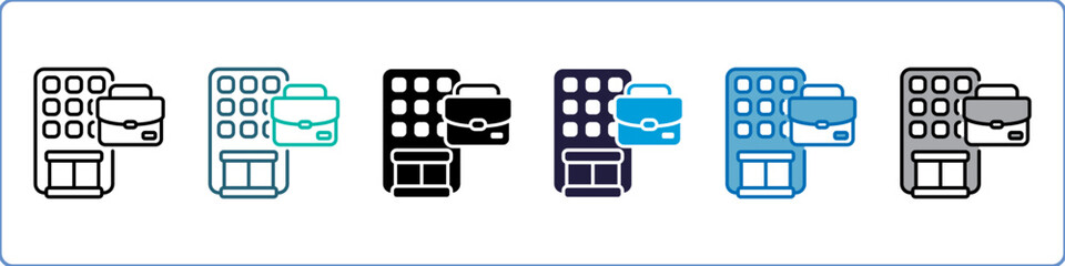 Office Single Icon Set Multistyle