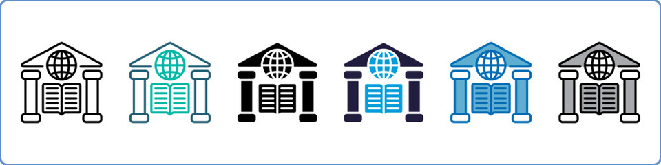 University Single Icon Set Multistyle