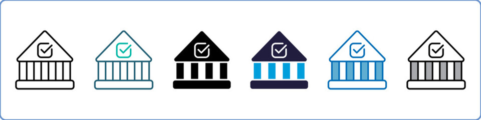 Governance Single Icon Set Multistyle