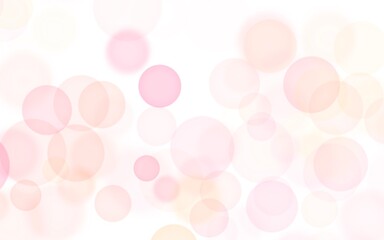 Bright and airy pink bokeh background with large soft light circles