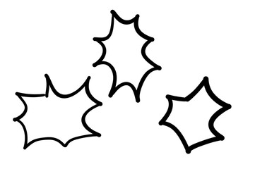 驚き　怒り　吹き出し