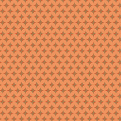 Fototapeta premium Vintage seamless geometric pattern featuring red tiles and brown textured square shapes on a retro fabric backdrop vector illustration