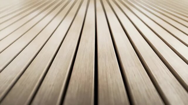 Wooden slats in repeating parallel lines form a textured, rustic surface and abstract background with strong linear perspective, warm brown tones and subtle grunge detail