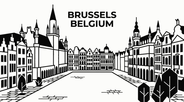 brussels belgium europe capital city skyline landmark architecture urban travel tourism historic culture downtown square landscape