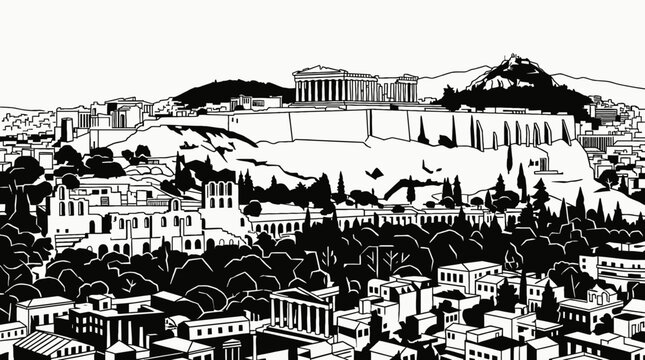 athens greece europe capital city skyline landmark architecture urban travel tourism historic culture downtown ancient acropolis landscape