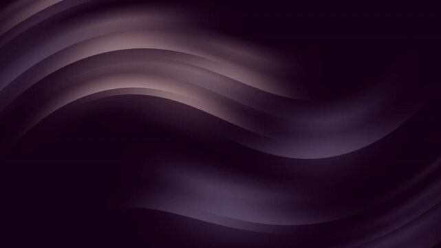Smooth flowing abstract waves in muted purple and brown tones form a captivating 4K UHD seamless loop background.