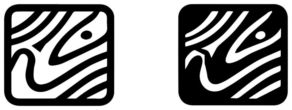 Isobar map line symbols in black and white for weather forecast and atmospheric pressure illustration