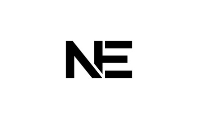 Fototapeta premium NE initial letter logo or NE monogram