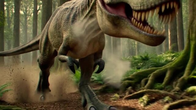 tyrannosaurus rex dinosaur. video