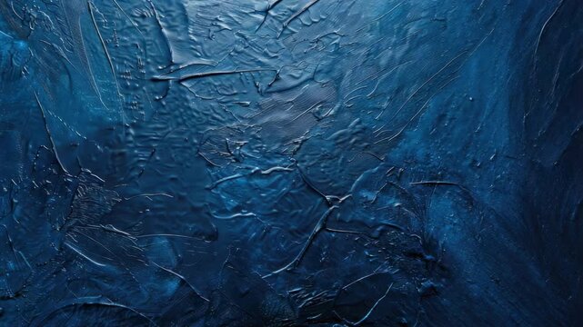 Textured blue surface with dynamic lighting and shadows creating abstract pattern