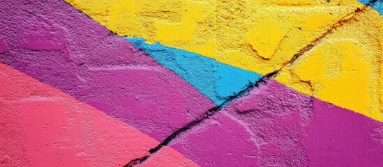 Colorful painted wall texture, urban background, abstract art