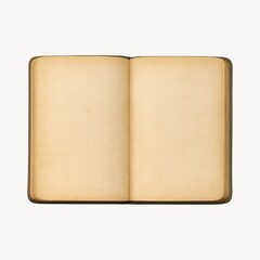 Naklejka premium Vintage open blank book pages