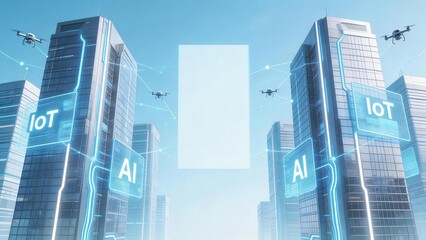 Smart city with drones and AI