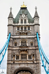 Obraz premium Tower Bridge on the River Thames, London, United Kingdom. The bridge is a symbol of the city and a great attraction for tourists