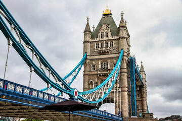 Obraz premium Tower Bridge on the River Thames, London, United Kingdom. The bridge is a symbol of the city and a great attraction for tourists