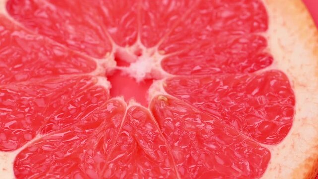 close-up grapefruit slices