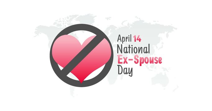national ex-spouse day motion video, ideal for national ex-spouse day celebration
