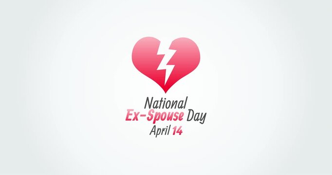 national ex-spouse day motion video, ideal for national ex-spouse day celebration