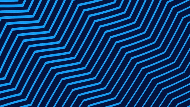 Blue zigzag lines on royal navy abstract background. Ideal for modern designs, backgrounds, web graphics, and digital artwork.