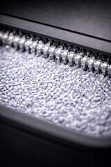 Fototapeta premium Close-Up of Paper Shredder in Action