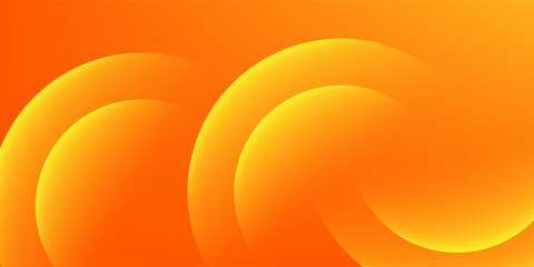 Abstract banner with orange color background. Vector illustration