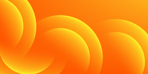 Abstract banner with orange color background. Vector illustration