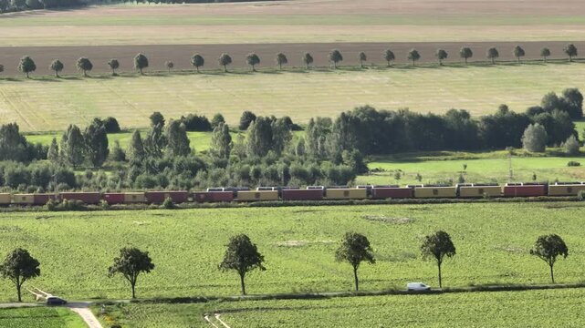 Aerial mit Drohne Zug 