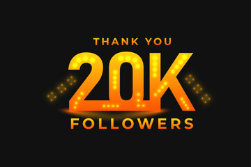 20k followers thank you cand design for subscribers