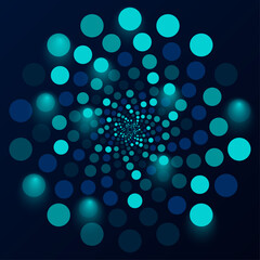 abstract blue background with circles
